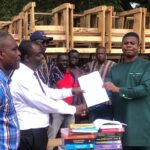 Jaman North District Assembly Presented 1,000 Desks And Assorted Textbooks To The District Education Directorate For Onwards Distribution to Schools